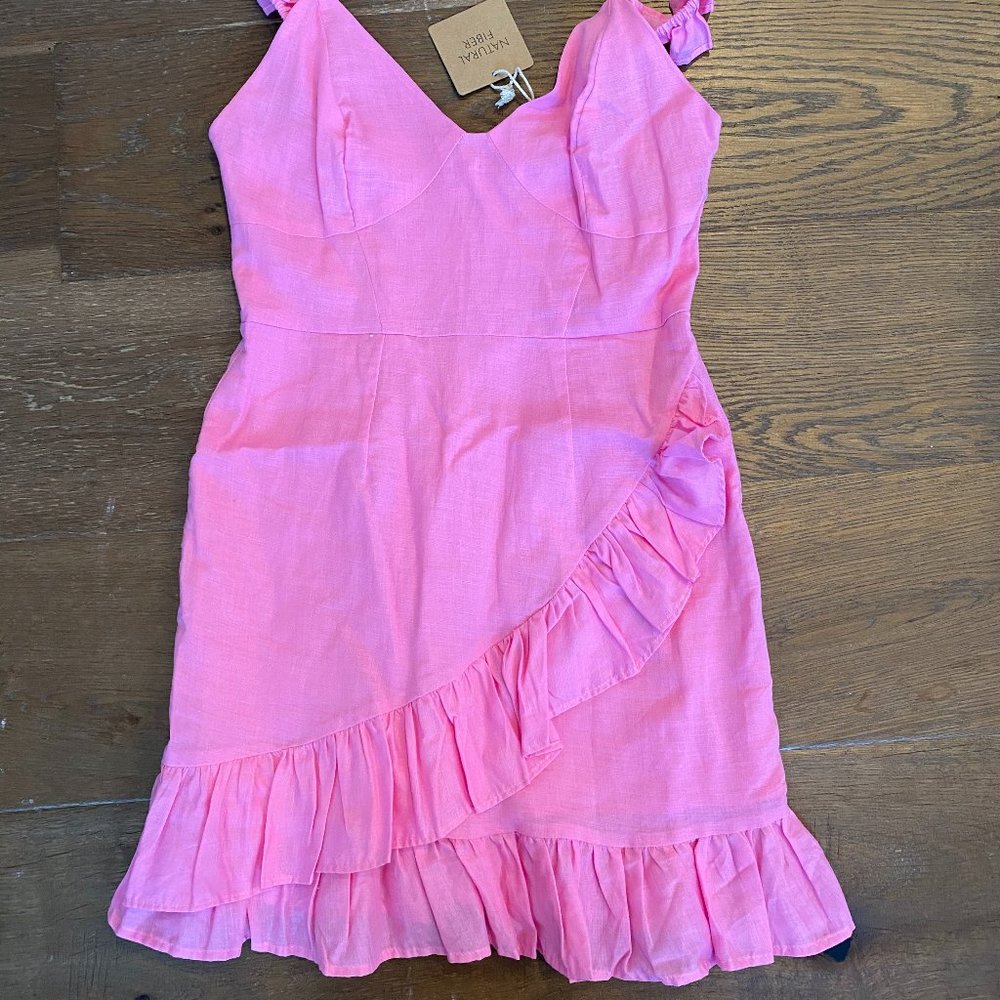 Karlie Pink Ruffle Dress
